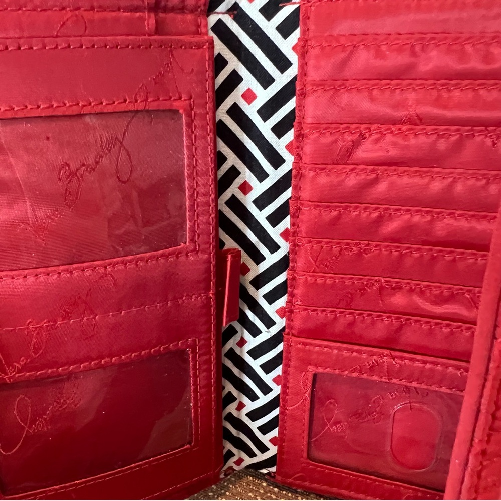 Vera Bradley Red Wallet with Card Slots NWOT